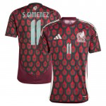 Günstige Fußballtrikots Mexiko Santiago Gimenez 11 Heimtrikot 2024 Kurzarm